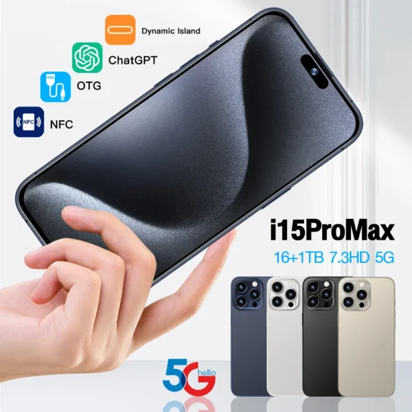 Pro Max Mini Phone 7.3 Inch 16GB RAM+1TB ROM 4G Network 8000mAh Mobile Phones - Image 3