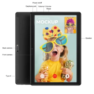 Android Tablet PC 10 Inch Laptops With 32GB Quad Core 1280*800