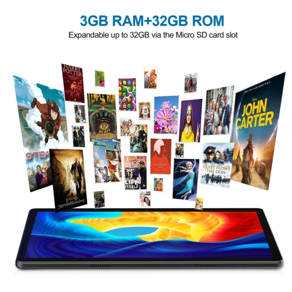 Android Tablet PC 10 Inch Laptops With 32GB Quad Core 1280*800 - Image 5