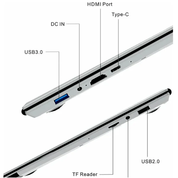 15.6" Inch Double Screen 16GB+512GB Intel Celeron N5095 - Image 2