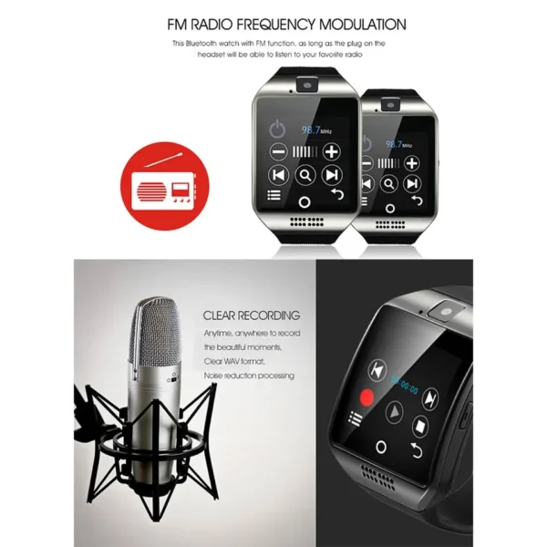 Touch Screen Smart Watch, Android Smartwatch Phone with Camera - Image 4